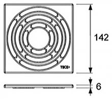 Фото товара Решетка Tece TECEdrainpoint S 366 50 03