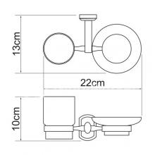 Фото товара Держатель стакана и мыльницы Wasserkraft Oder K-3026