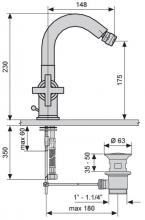 Фото товара Смеситель для биде Emmevi Spirit New CR 31004