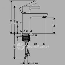 Фото товара Смеситель для раковины Hansgrohe Metris S 31060000