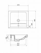 Фото товара Умывальник Акватон Тигода 60 1WH302082