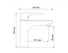 Фото товара Смеситель для раковины Wasserkraft Leine 3504