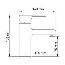 Фото товара Смеситель для раковины Wasserkraft Ammer 3703