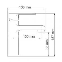 Фото товара Смеситель для раковины Wasserkraft Ammer 3704