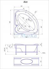 Фото товара Акриловая ванна 1MarKa Poseidon Ibiza