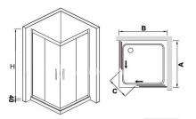 Фото товара Душевой уголок RGW Hotel HO-31 / HO-41 (Аналог) 90х90