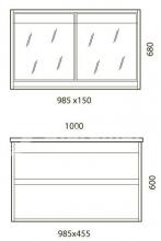 Фото товара Мебель для ванной Edelform Константе 100