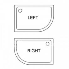 Фото товара Асимметричный душевой поддон Roltechnik FLAT ASYMETRIC L 120х80