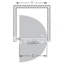 Фото товара Душевая дверь Roltechnik Lega Line LLDO1/800