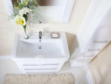 Фото товара Комплект мебели для ванной Бриклаер Аквавита 70 3D белый глянец