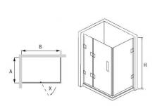 Фото товара Душевой уголок RGW Hotel HO-44 90х120