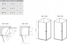 Фото товара Душевой уголок Ravak CRV1+CPS