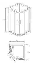Фото товара Душевой уголок RGW Passage PA-50 80х80
