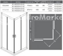 Фото товара Душевой уголок Roltechnik Exclusive ECS2/800