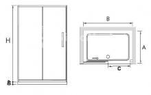 Фото товара Душевая дверь RGW Classic CL-12 100