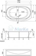 Фото товара Акриловая ванна 1MarKa Aima Design Sirakusa