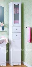Фото товара Комплект мебели для ванной Бриклаер Лючия 55 белый глянец