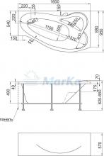 Фото товара Акриловая ванна 1MarKa Marka One Gracia 160