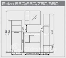 Фото товара Мебель для ванной Valente Balzo 850 древесный декор