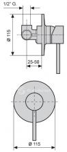 Фото товара Встраиваемый смеситель Emmevi Piper CR 45009