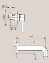 Фото товара Смеситель Emmevi Piper CR 45055