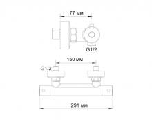 Фото товара Смеситель для душа Wasserkraft Berkel 4822 Thermo