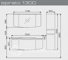 Фото товара Мебель для ванной Valente Ispirato 1300 RAL или MOB