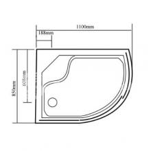 Фото товара Душевая кабина Lanmeng LM-870Т R белая