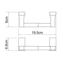 Фото товара Держатель туалетной бумаги Wasserkraft Leine K-5022