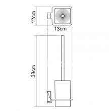 Фото товара Щетка для унитаза Wasserkraft Leine K-5027