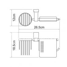 Фото товара Держатель туалетной бумаги и освежителя Wasserkraft Leine K-5059