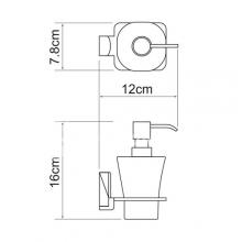 Фото товара Дозатор жидкого мыла Wasserkraft Leine K-5099