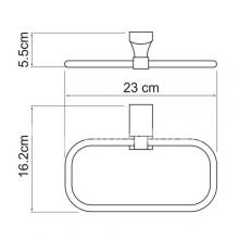 Фото товара Держатель полотенец Wasserkraft Exter K-5260