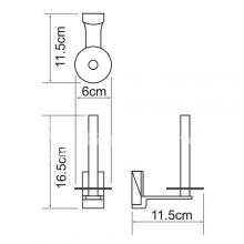 Фото товара Держатель туалетной бумаги Wasserkraft Exter K-5297