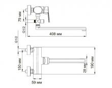 Фото товара Смеситель для ванны Wasserkraft Donau 5302L