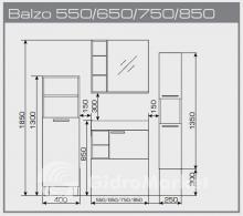 Фото товара Мебель для ванной Valente Balzo 850 глянец