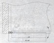 Фото товара Шторка на ванну Vegas Glass EV 75