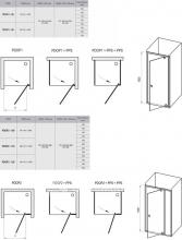 Фото товара Душевой уголок Ravak PDOP1+PPS 80х80