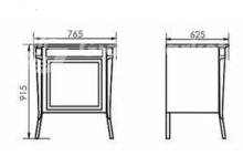 Фото товара Комплект мебели для ванной Atoll Валенсия 75 bianco