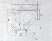 Фото товара Душевой уголок Vegas Glass AFA-Pen 90