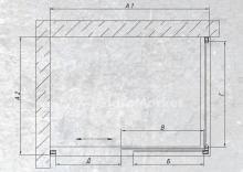 Фото товара Душевой уголок Vegas Glass ZP+ZPV knob 100х70