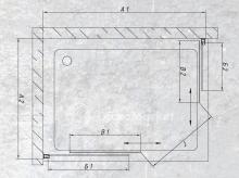 Фото товара Душевой уголок Vegas Glass ZA-F 120х100