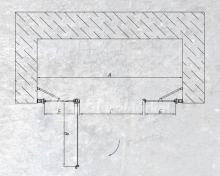 Фото товара Душевая дверь Vegas Glass EP-2F 195