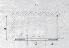 Фото товара Шторка на ванну Vegas Glass Z2V+ZVF 150х70