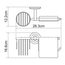 Фото товара Держатель туалетной бумаги и освежителя Wasserkraft Rhein K-6259