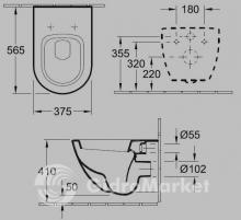 Фото товара Подвесной унитаз Villeroy Boch Subway 6600