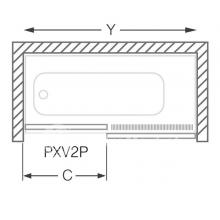 Фото товара Шторка для ванной Roltechnik PXV2P/1700