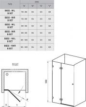 Фото товара Душевая дверь Ravak BSD2-80 B