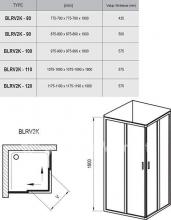 Фото товара Душевой уголок Ravak BLRV2K-120