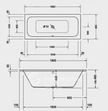 Фото товара Акриловая ванна Duravit Happy D . 700015